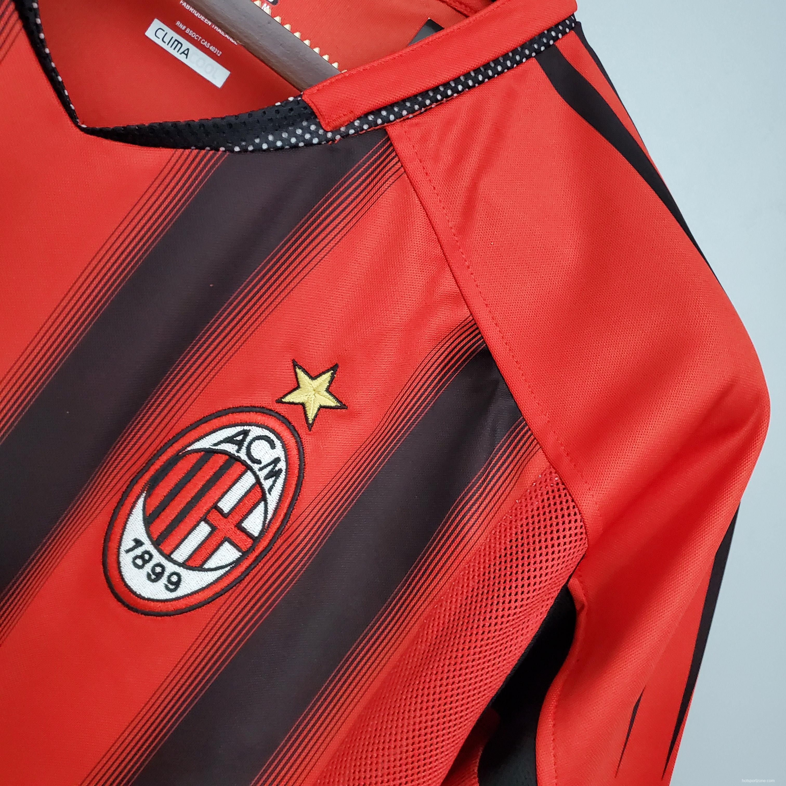 Retro 04/05 AC Milan home Soccer Jersey