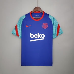 21/22 Barcelona training suit blue Soccer Jersey