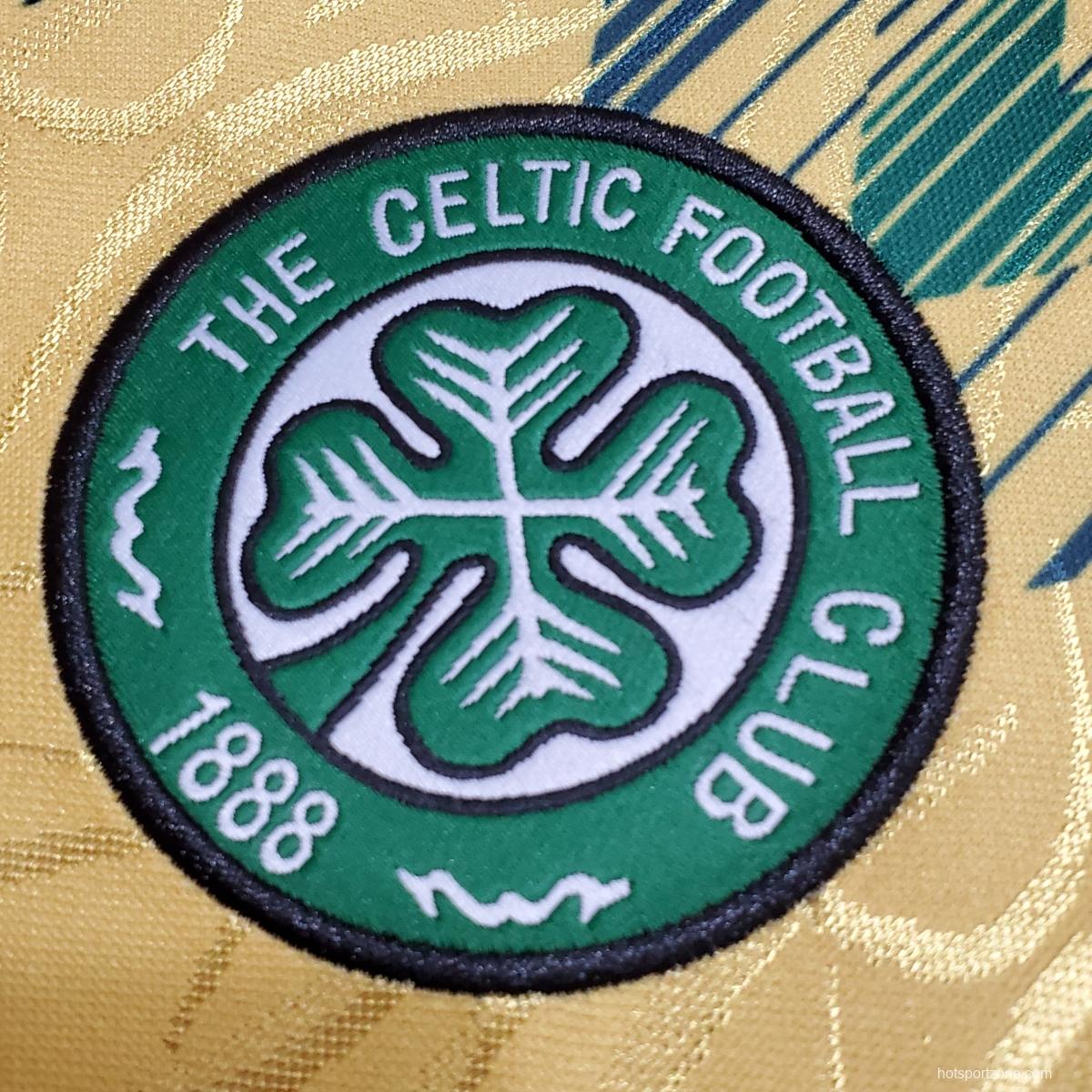 Retro Celtics 91/92 away Soccer Jersey