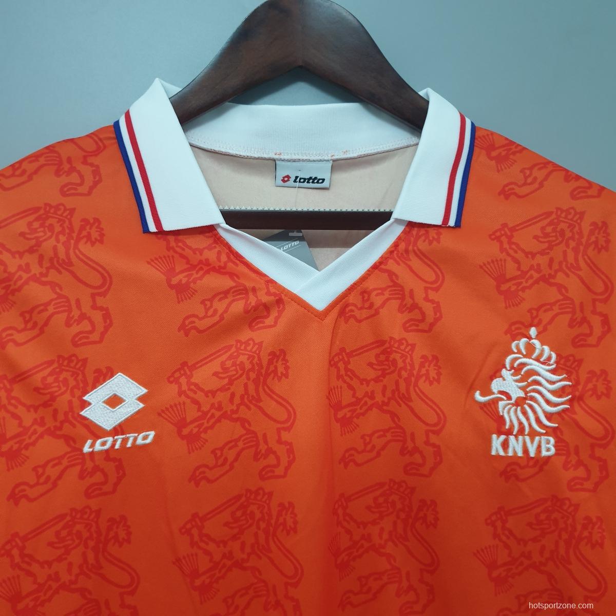 Netherlands 1995 retro shirt home Soccer Jersey