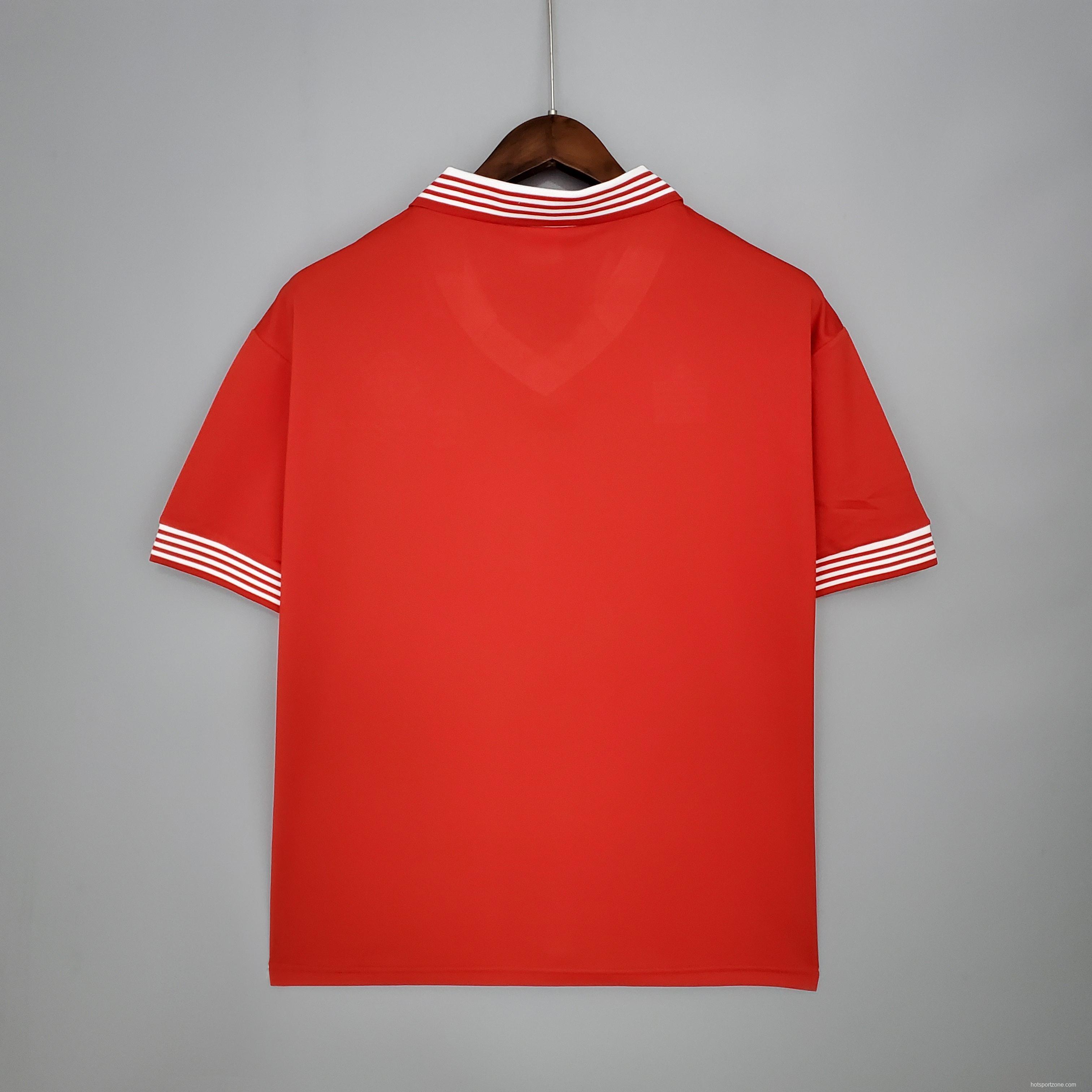 Retro Manchester United 1977 home Soccer Jersey
