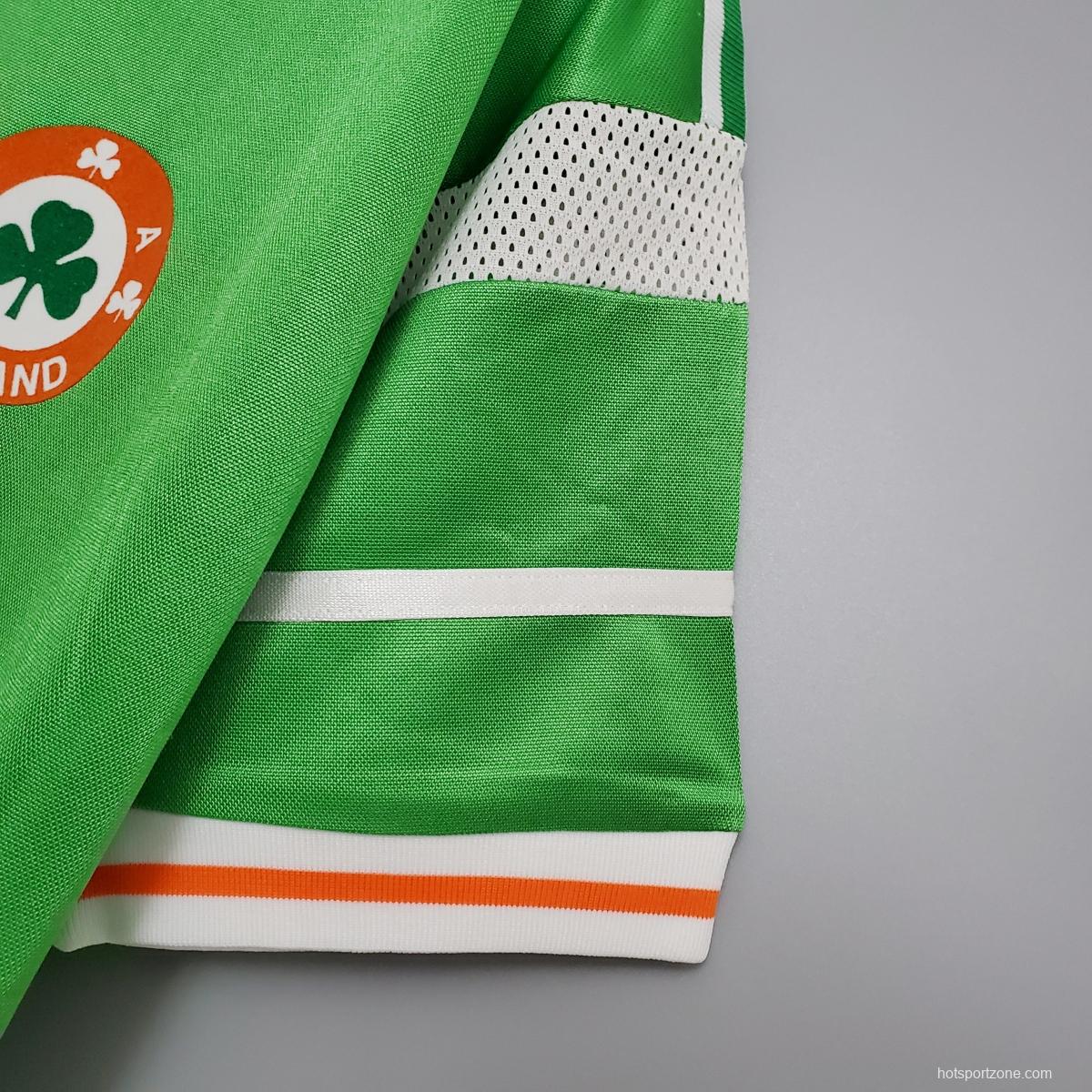 Retro 1988 Ireland home Soccer Jersey