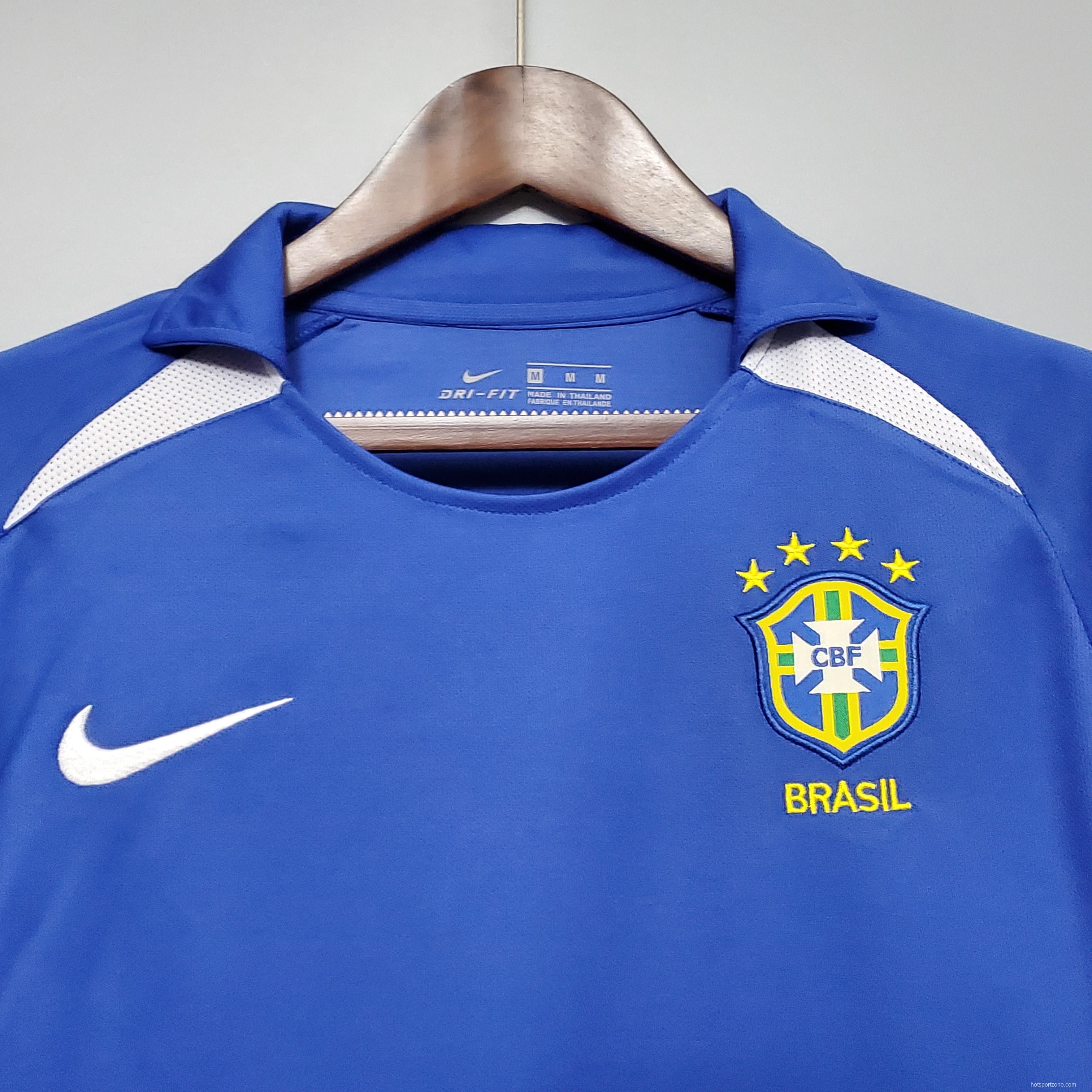 Retro 2002 Brazil away Soccer Jersey