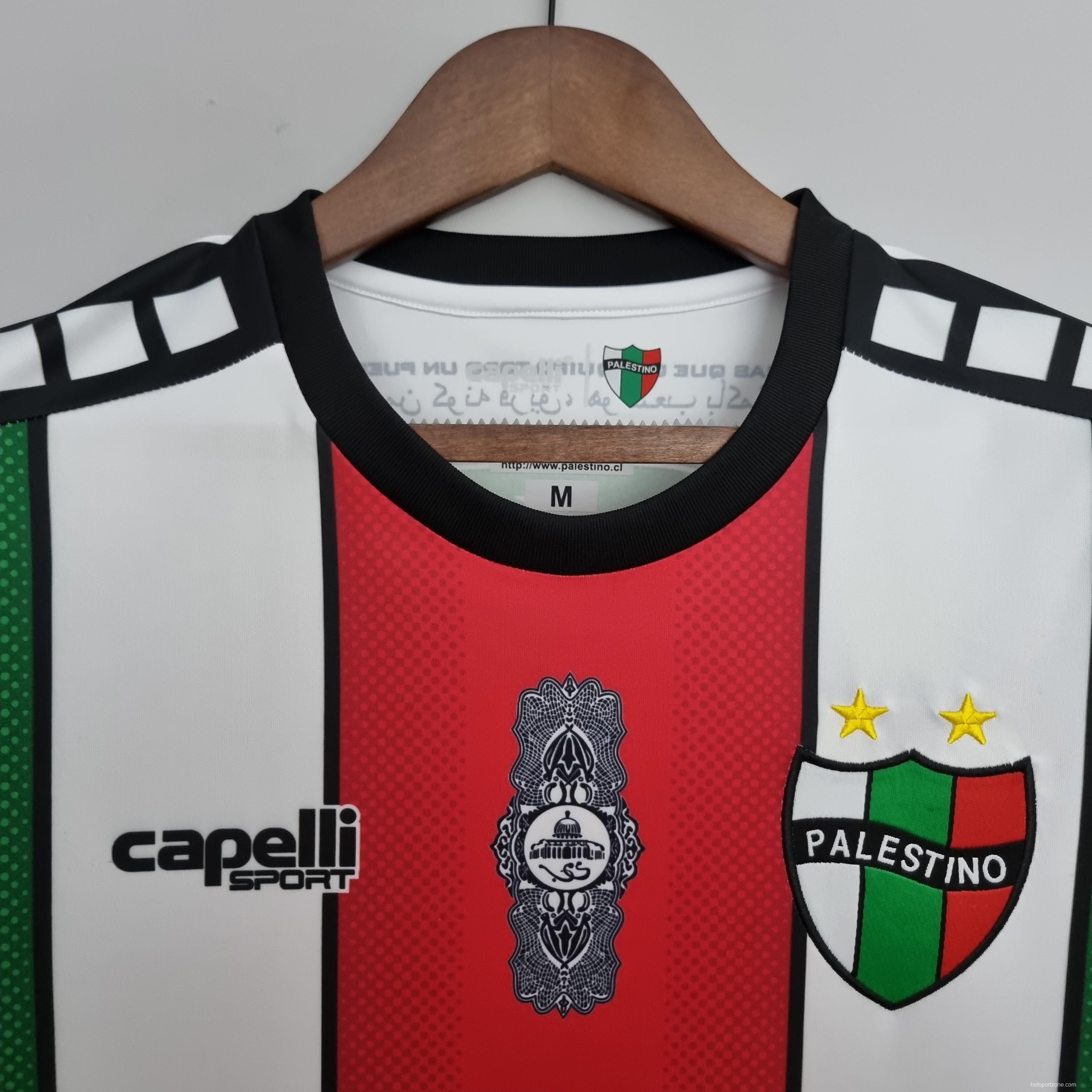 22/23 Deportivo Palestino Red White Green Soccer Jersey