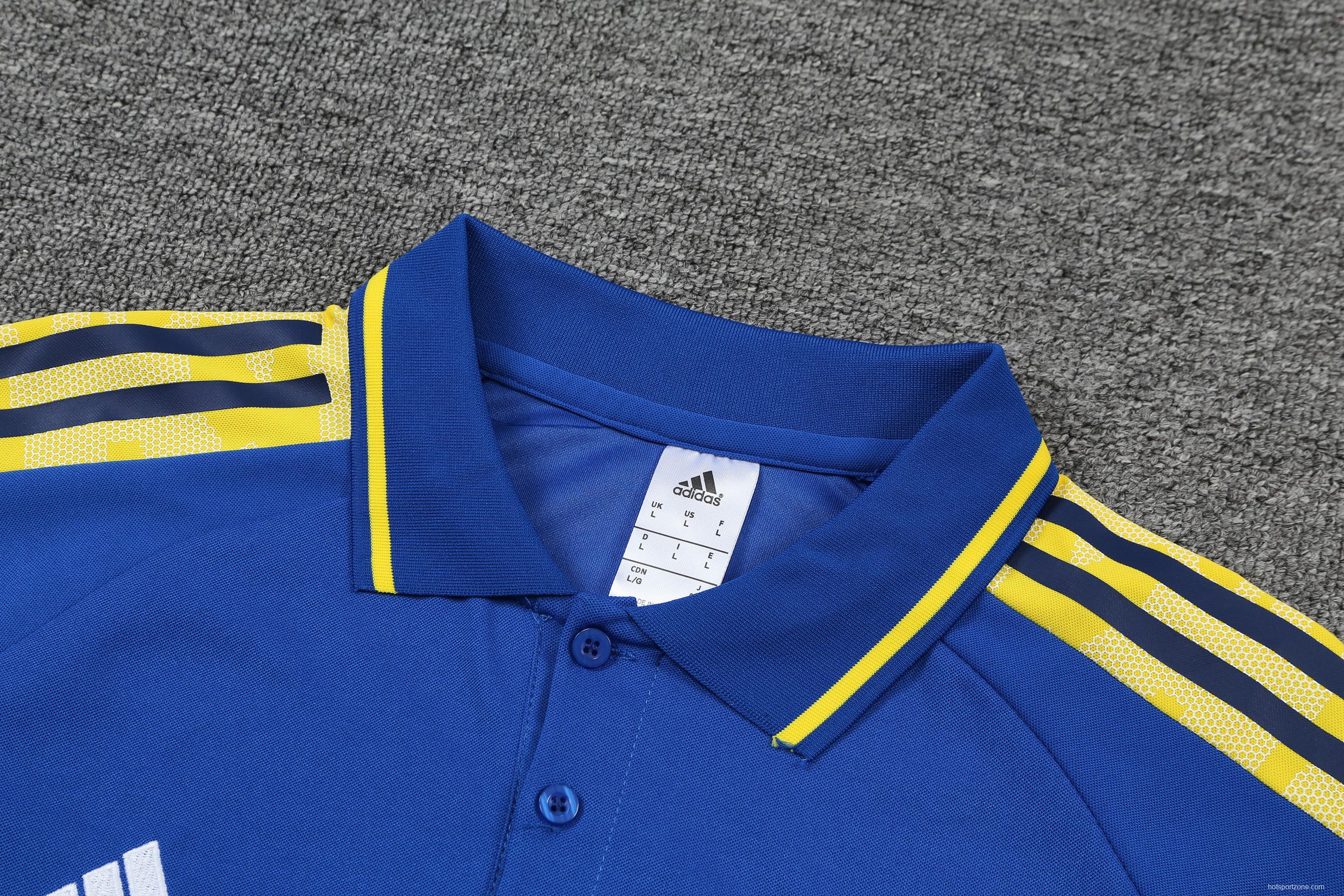 Juventus POLO kit blue and yellow stripes(not supported to be sold separately)