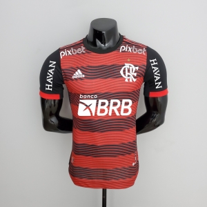 Player Version 22/23 All Sponsor Flamengo Home Soccer Jersey