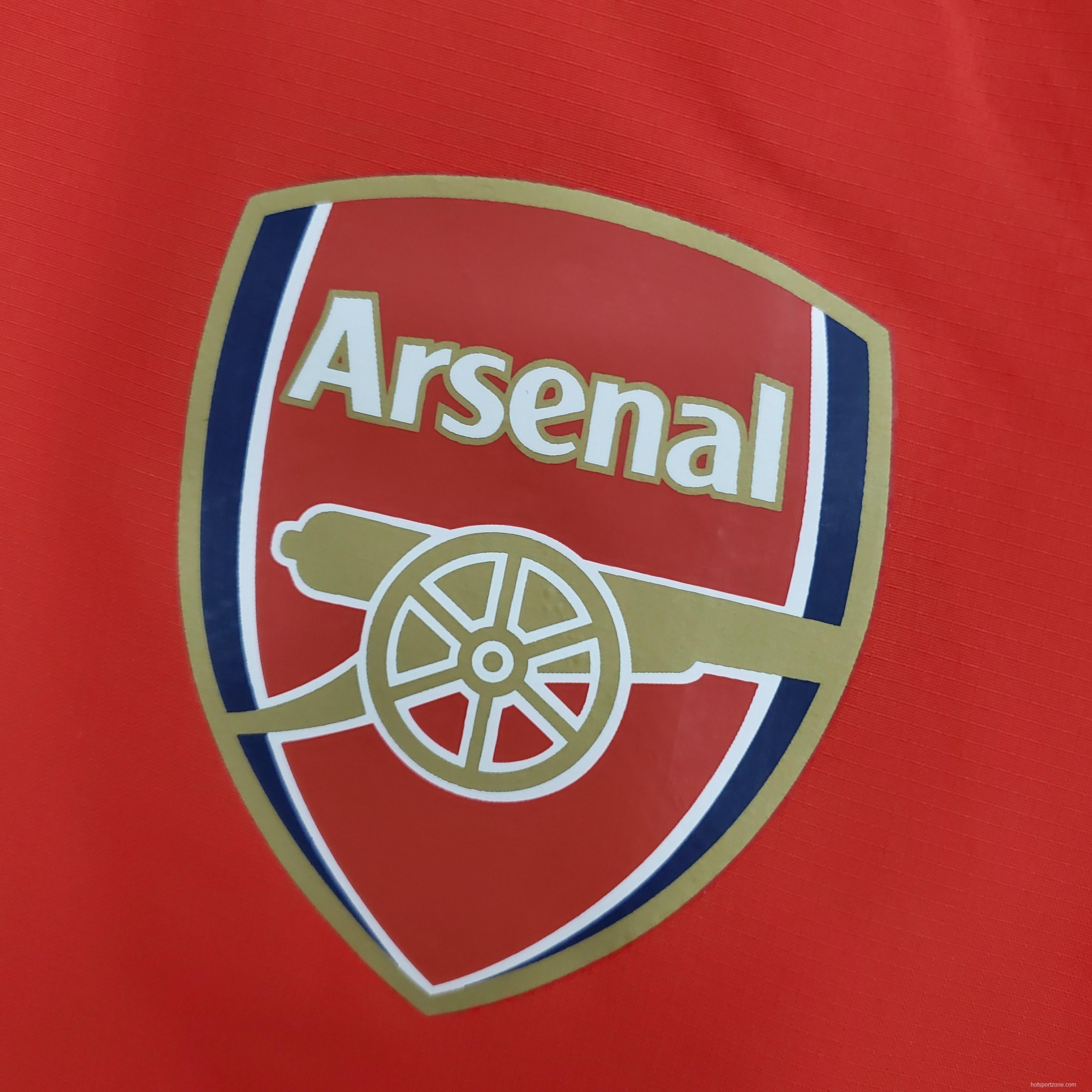 2022 Arsenal Windbreaker Red Soccer Jersey