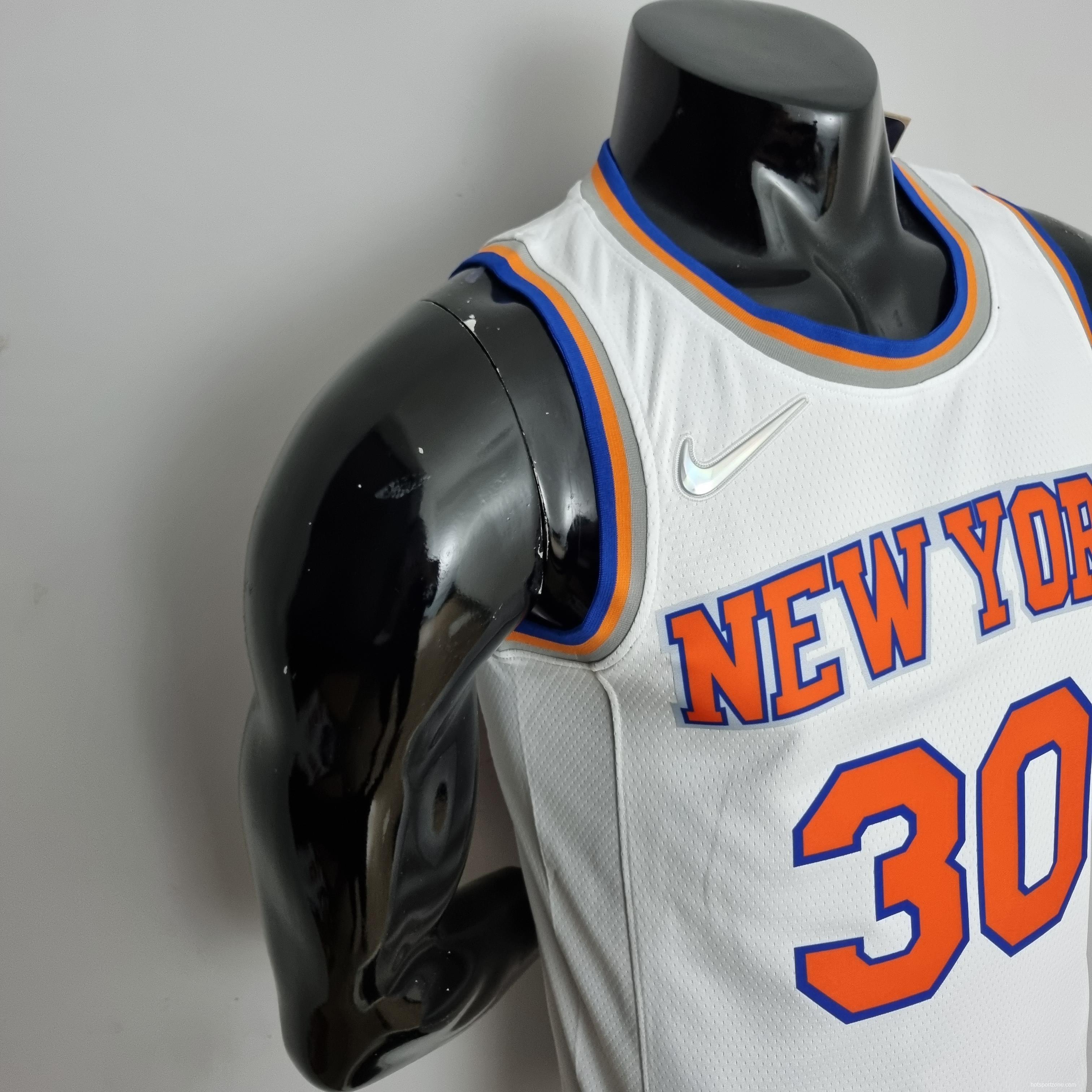 75th Anniversary Randle #30 New York Knicks White NBA Jersey