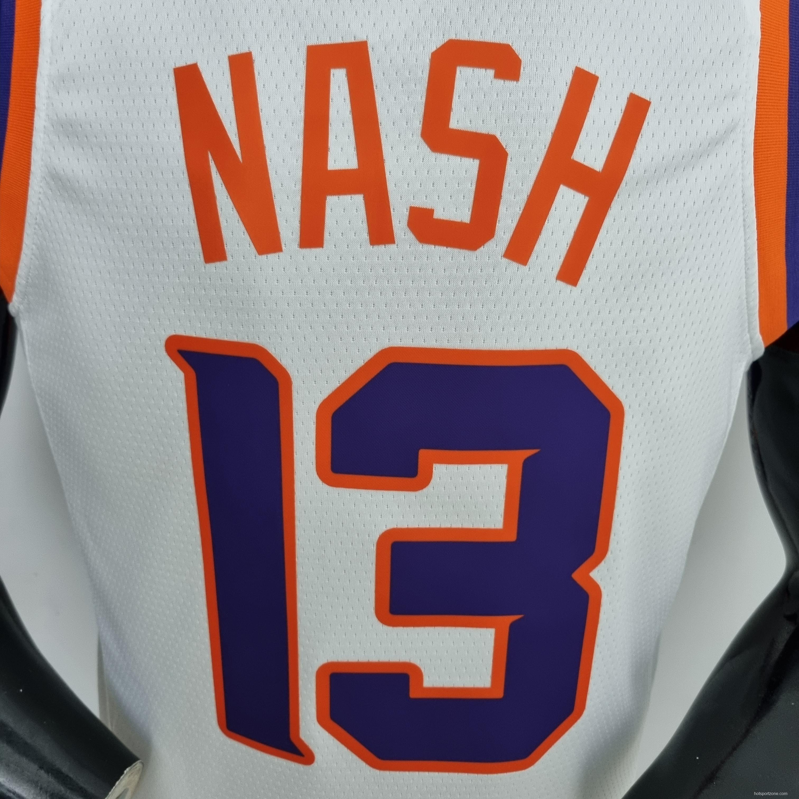 75th Anniversary Nash #13 Phoenix Suns White NBA Jersey