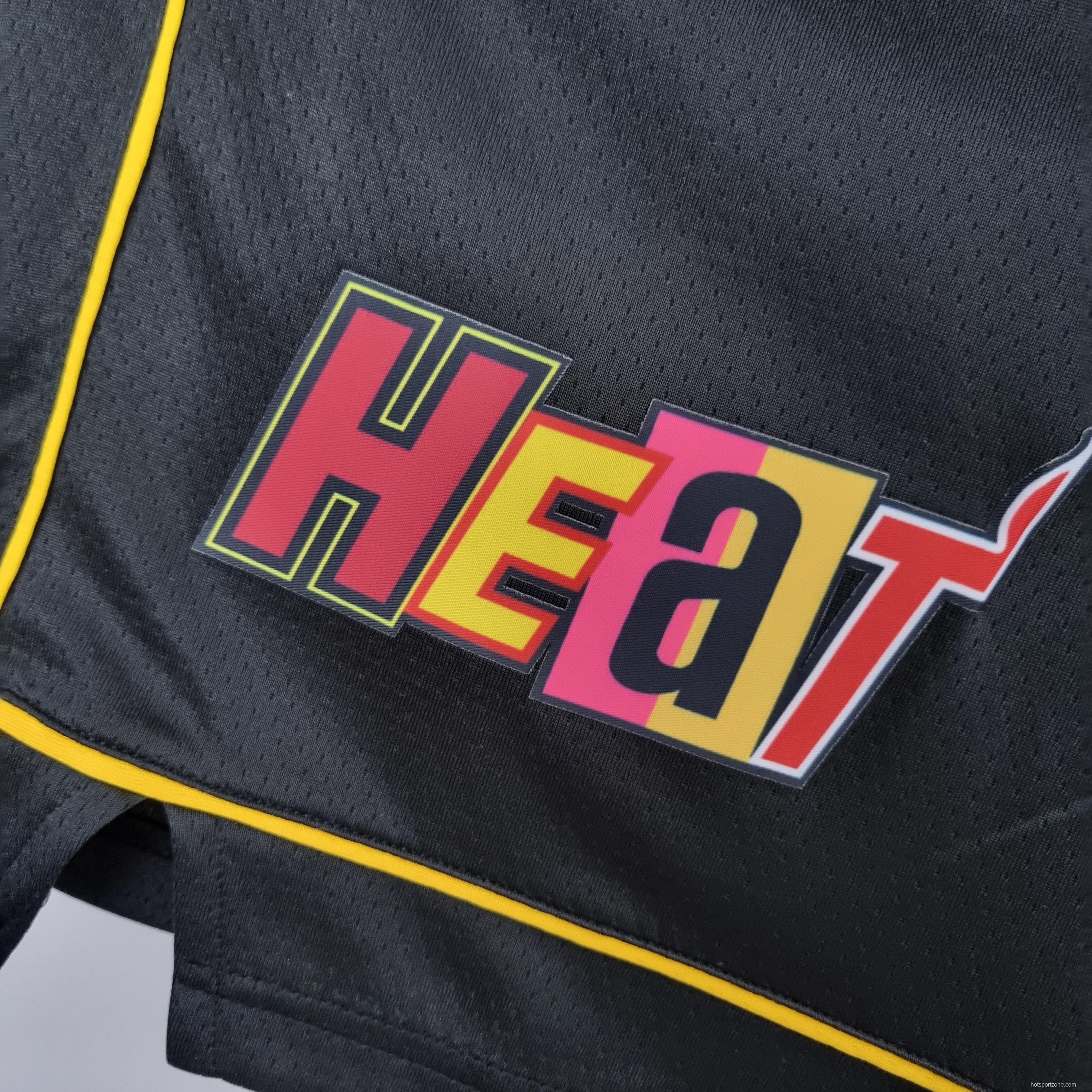 2022 Miami Heat Urban Edition Shorts Black NBA Jersey
