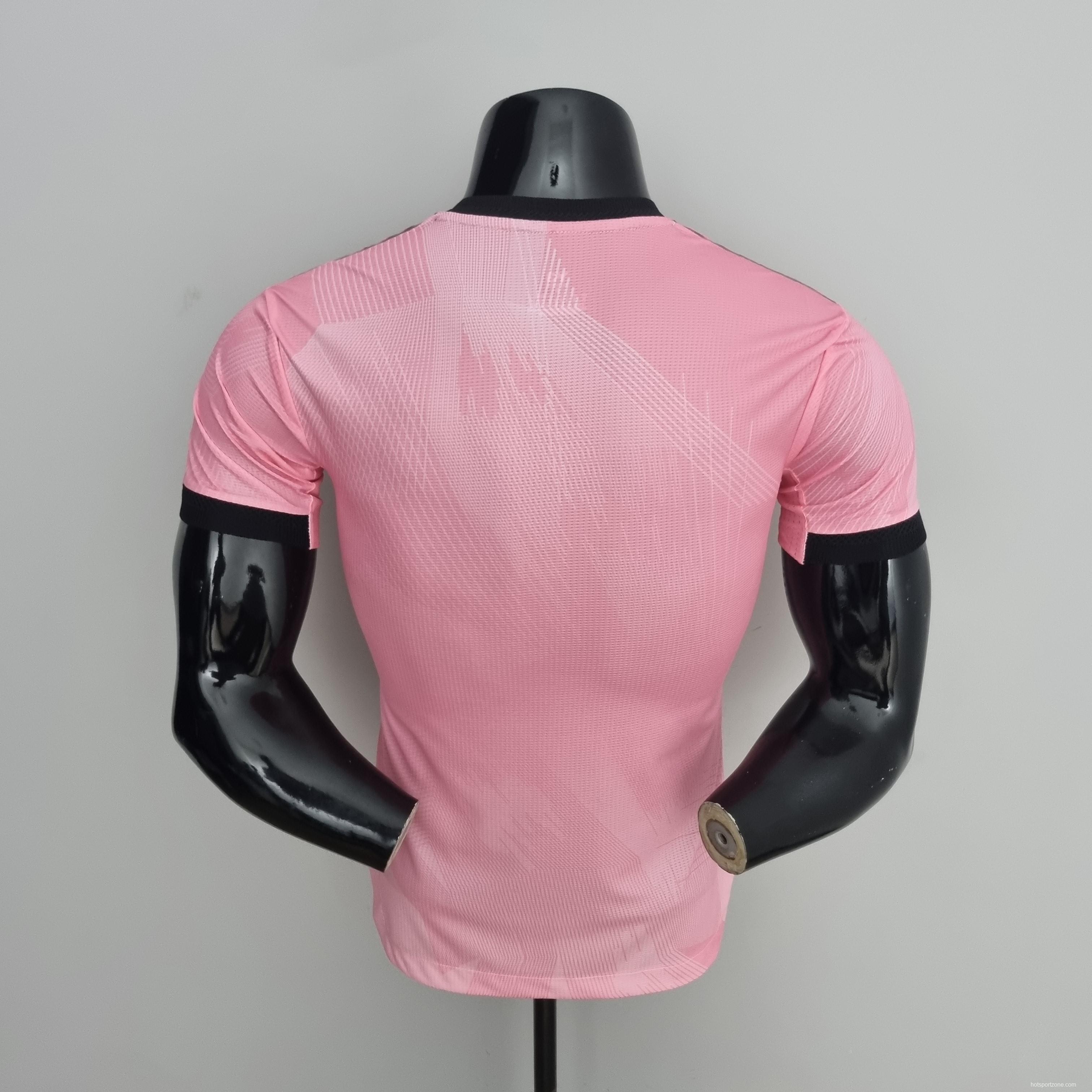 2022 player version Real Madrid Y3 Edition Pink Soccer Jersey