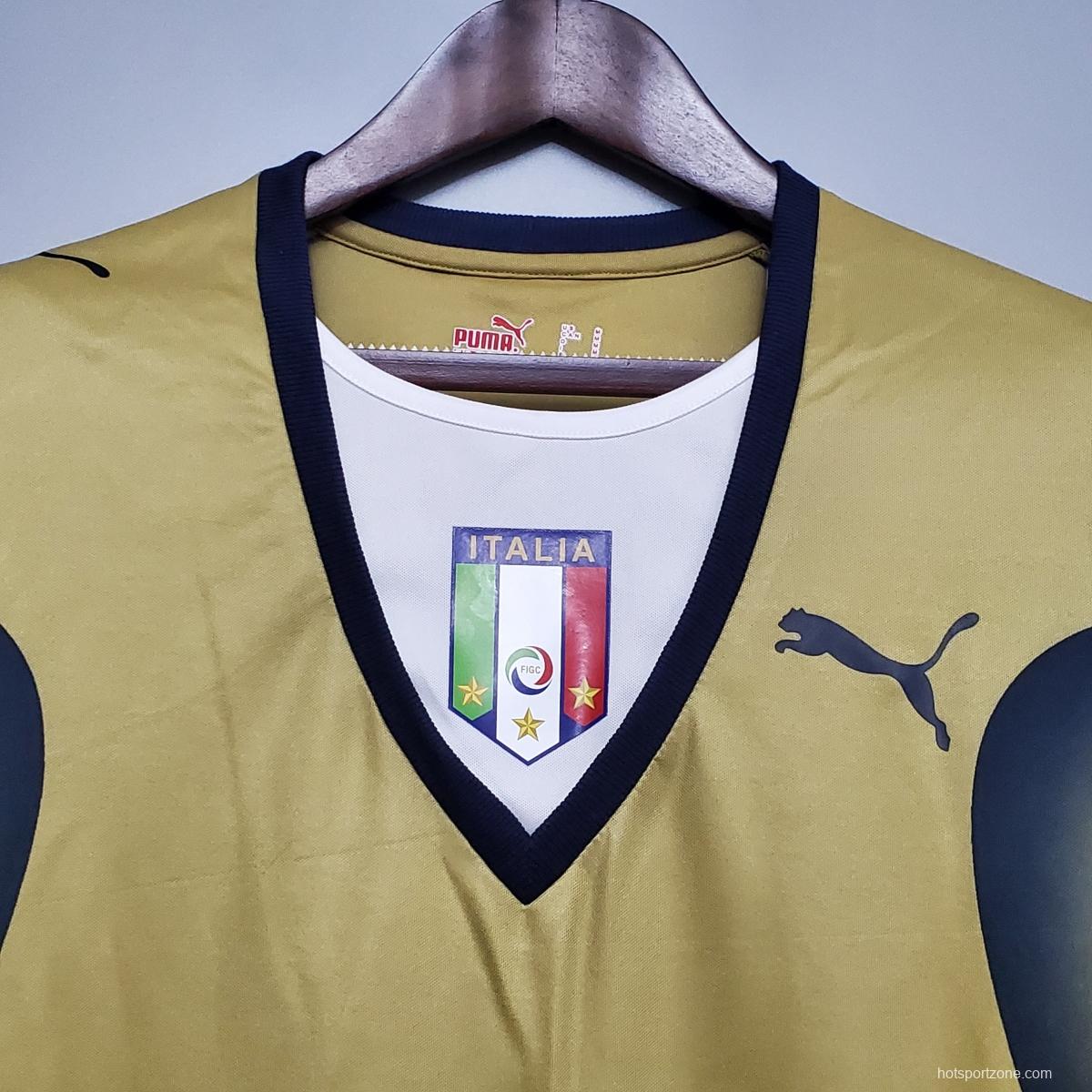 Retro 2006 Italy Golden Soccer Jersey