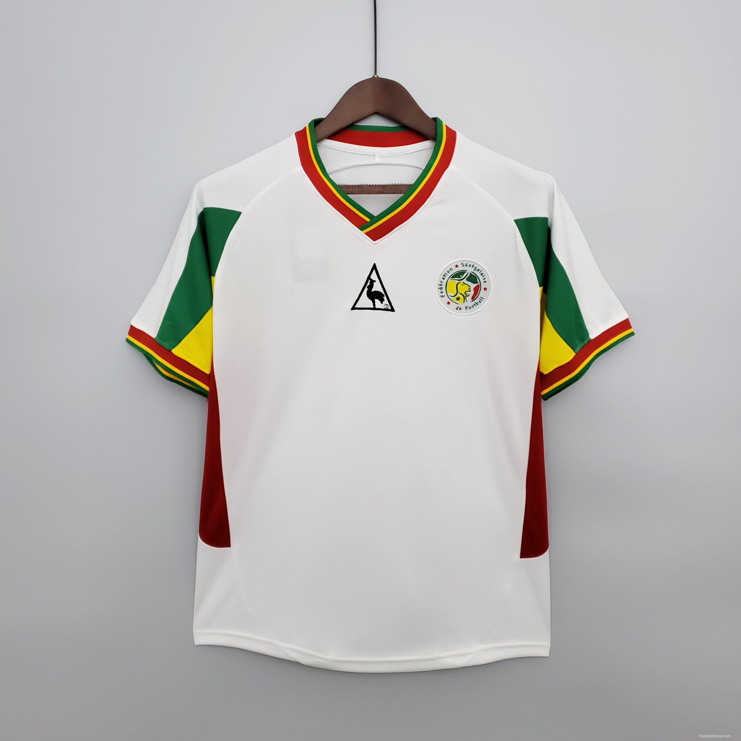 Retro 2002 Senegal white Soccer Jersey