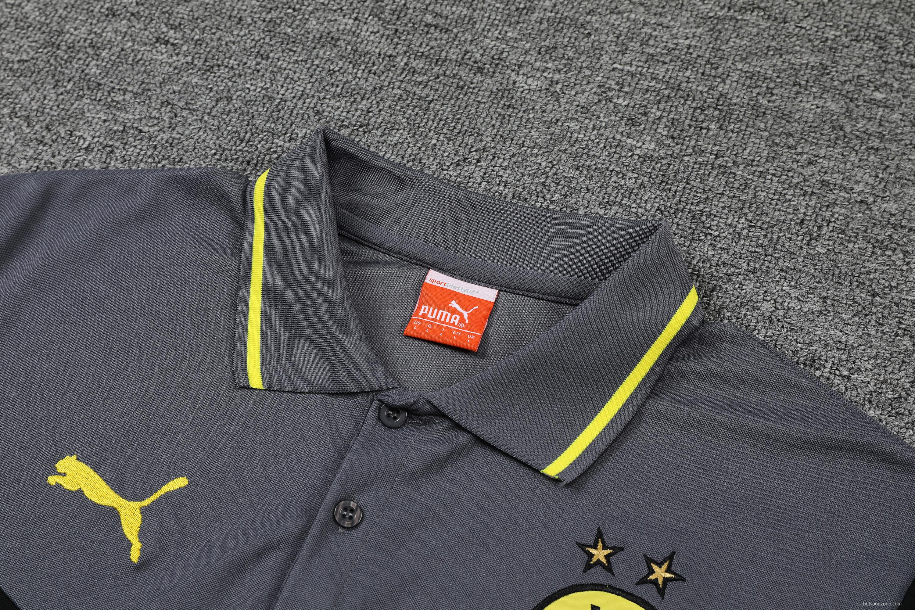 Borussia Dortmund POLO kit Grey Black (not supported to be sold separately)