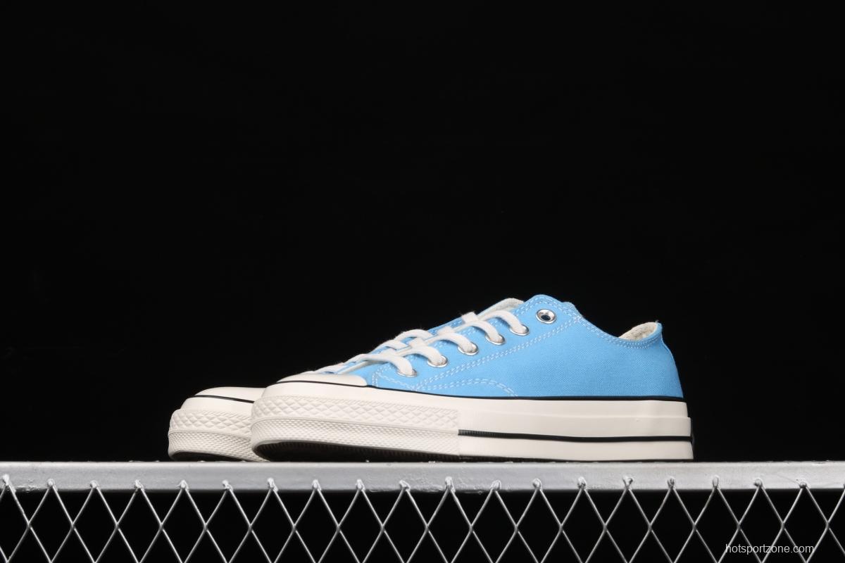 Converse Chuck 70s new spring color lake water blue matching low-top casual board shoes 171569C
