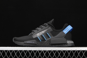 Adidas NMD R1 Boost V2 FY1483 second generation elastic knitted surface popcorn running shoes