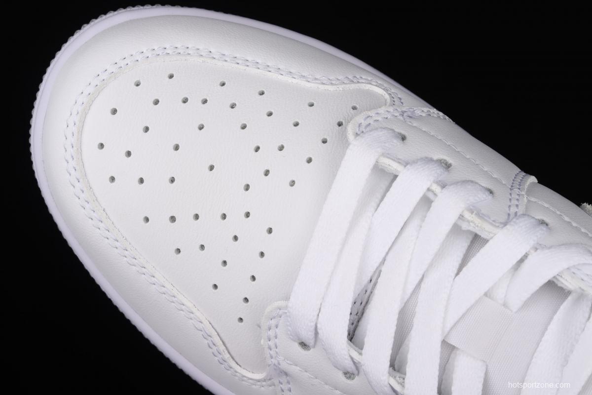 Air Jordan 1 Low OG white-gray low-top basketball shoes CZ0858-100