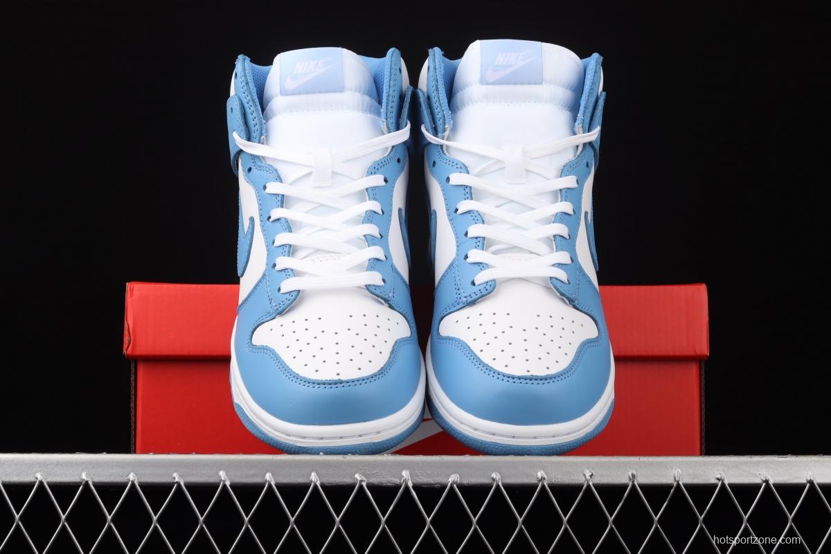 NIKE SB DUNK High North Carolina Blue SB rebound high upper shoes DD1869-107