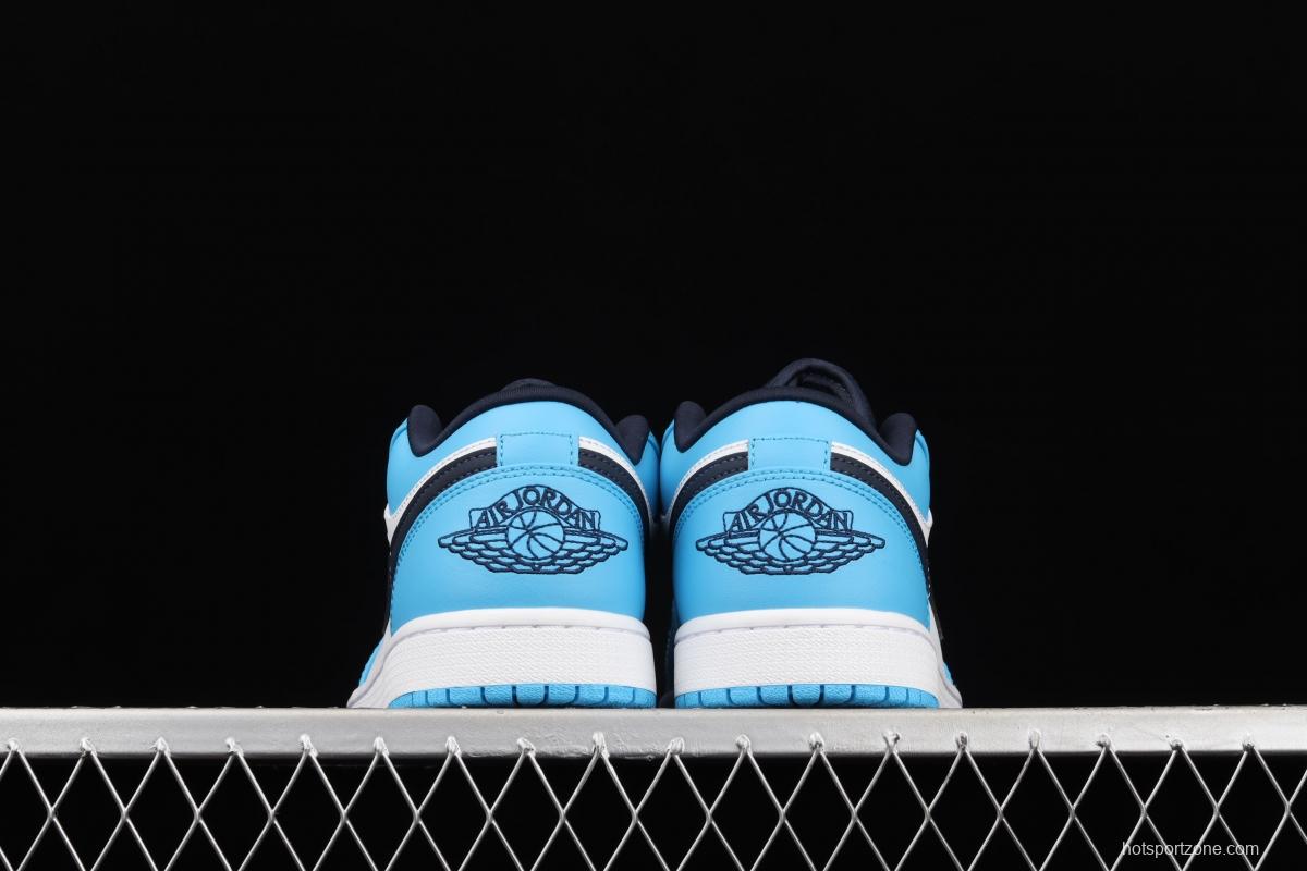 Air Jordan 1 Low North Carolina low-top cultural leisure sports shoes 553558-144