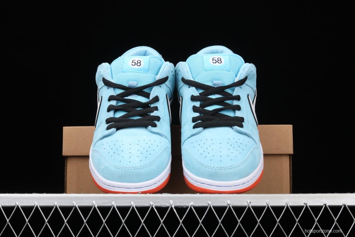 WE CLUB 58 x Nike SB DUNK Low Pro Club 58 Gulf Slam Dunk Series low side leisure sports skateboard shoes BQ6817-401