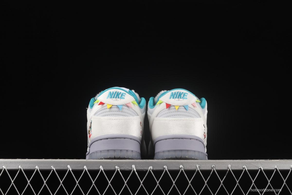 NIKE DUNK Low ICE ice and snow color SB buckle rebound fashion leisure board shoes DO2326-001