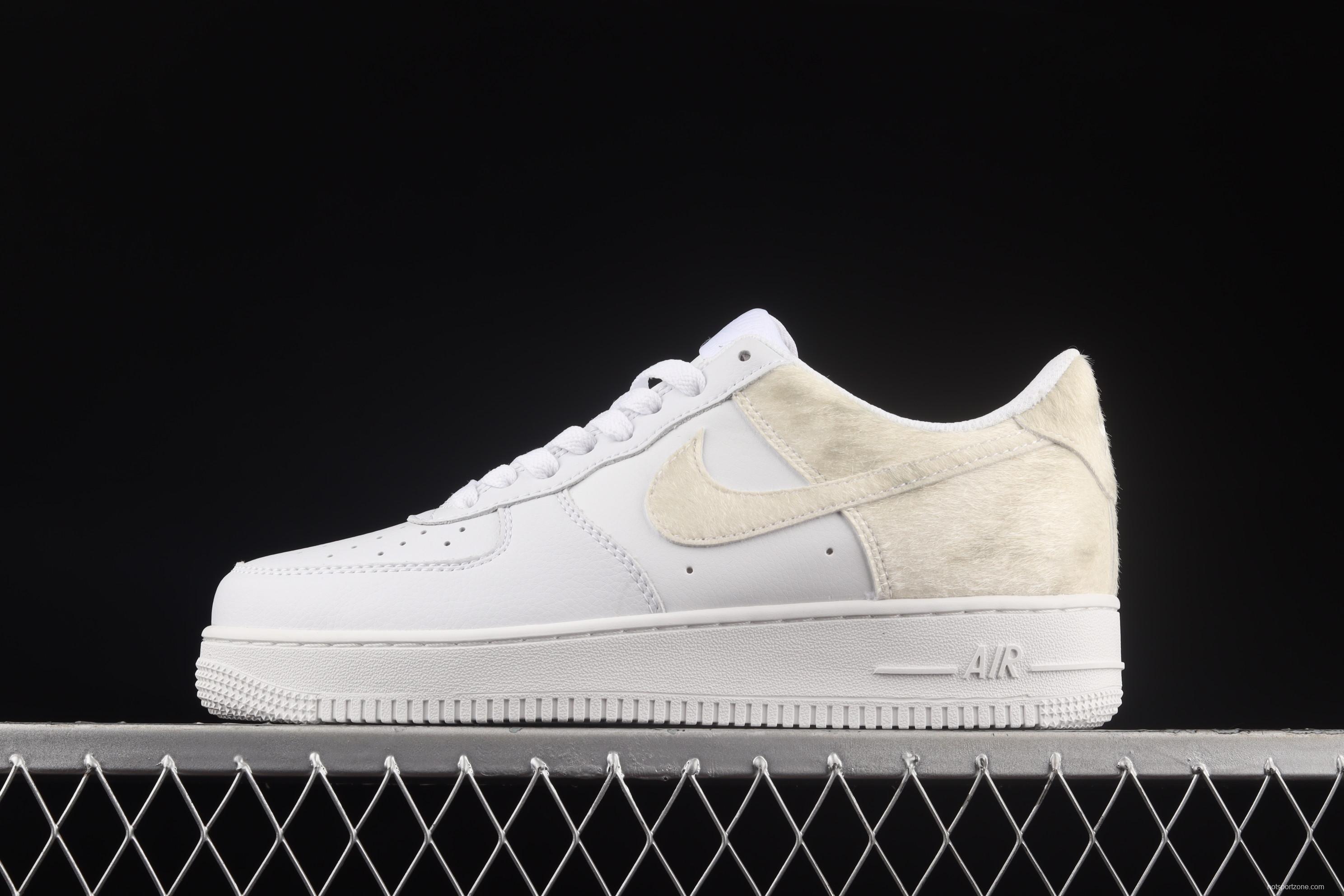 NIKE Air Force 1x 07 Low white mane stitching low-top casual board shoes DM9088-001