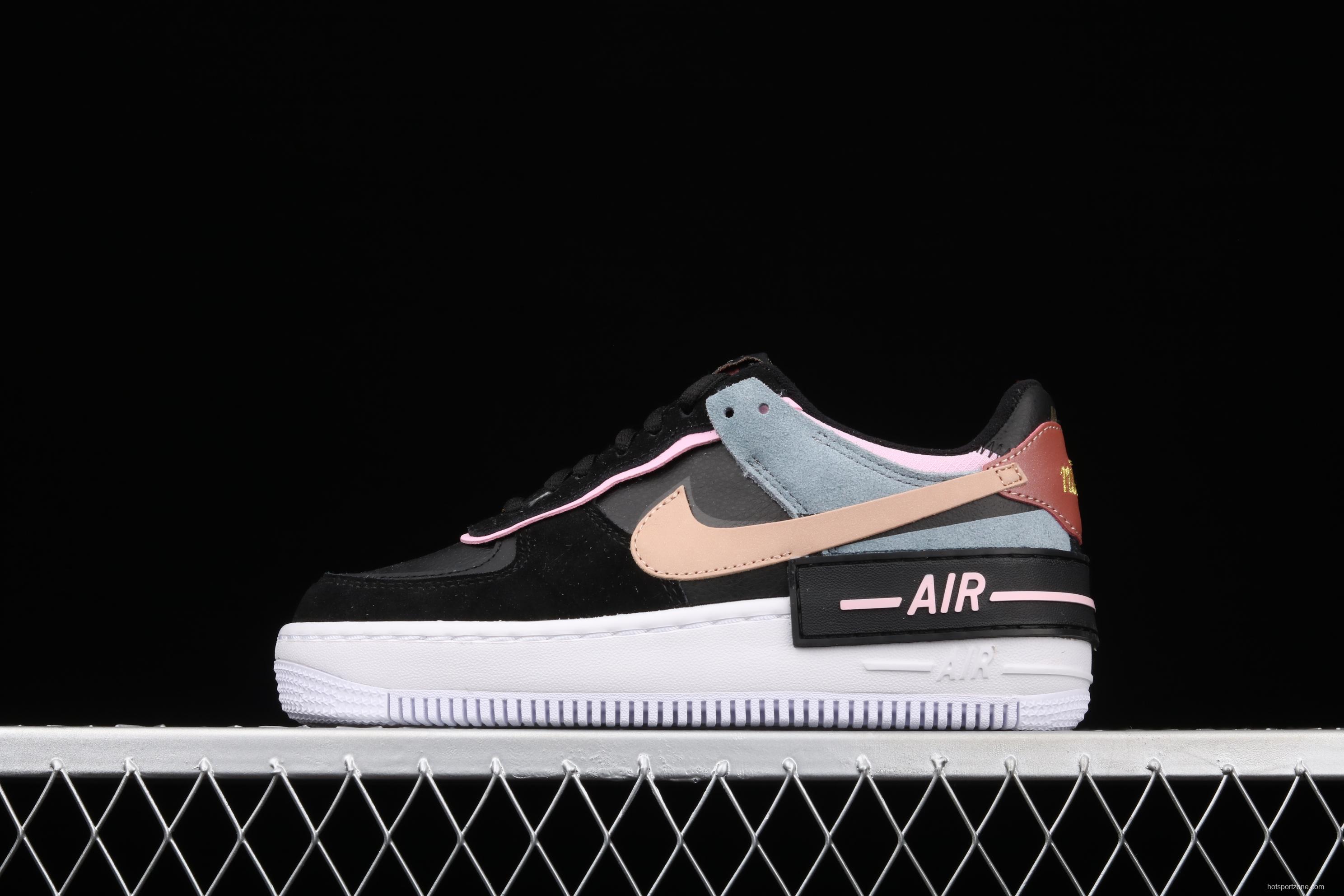 NIKE Air Force 1 ShAdidasow light weight heightened low-top 100-board shoes CU5315-001