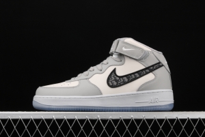 NIKE Air Force 1 MID overseas restricted Dior medium-top casual board shoes CT1266-700