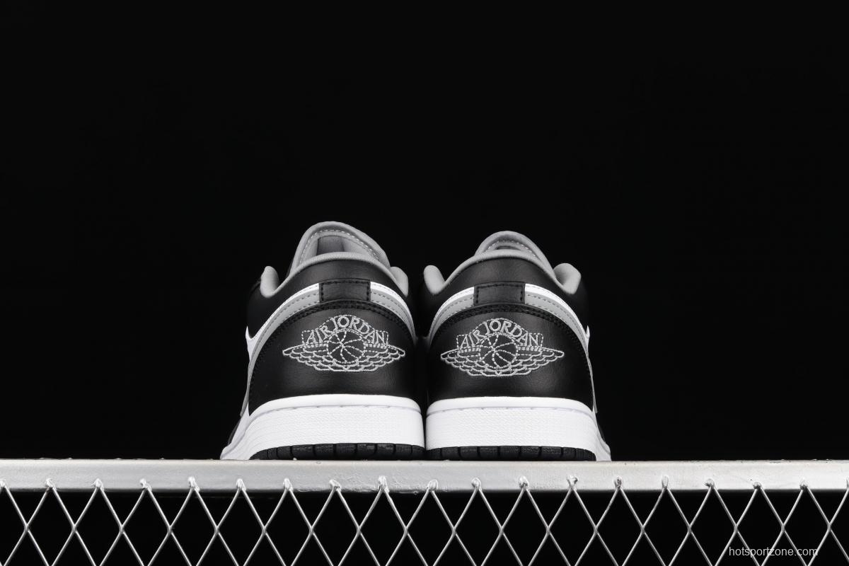 Air Jordan 1 Low black, white, gray, low-top cultural leisure sports shoes 553558-040