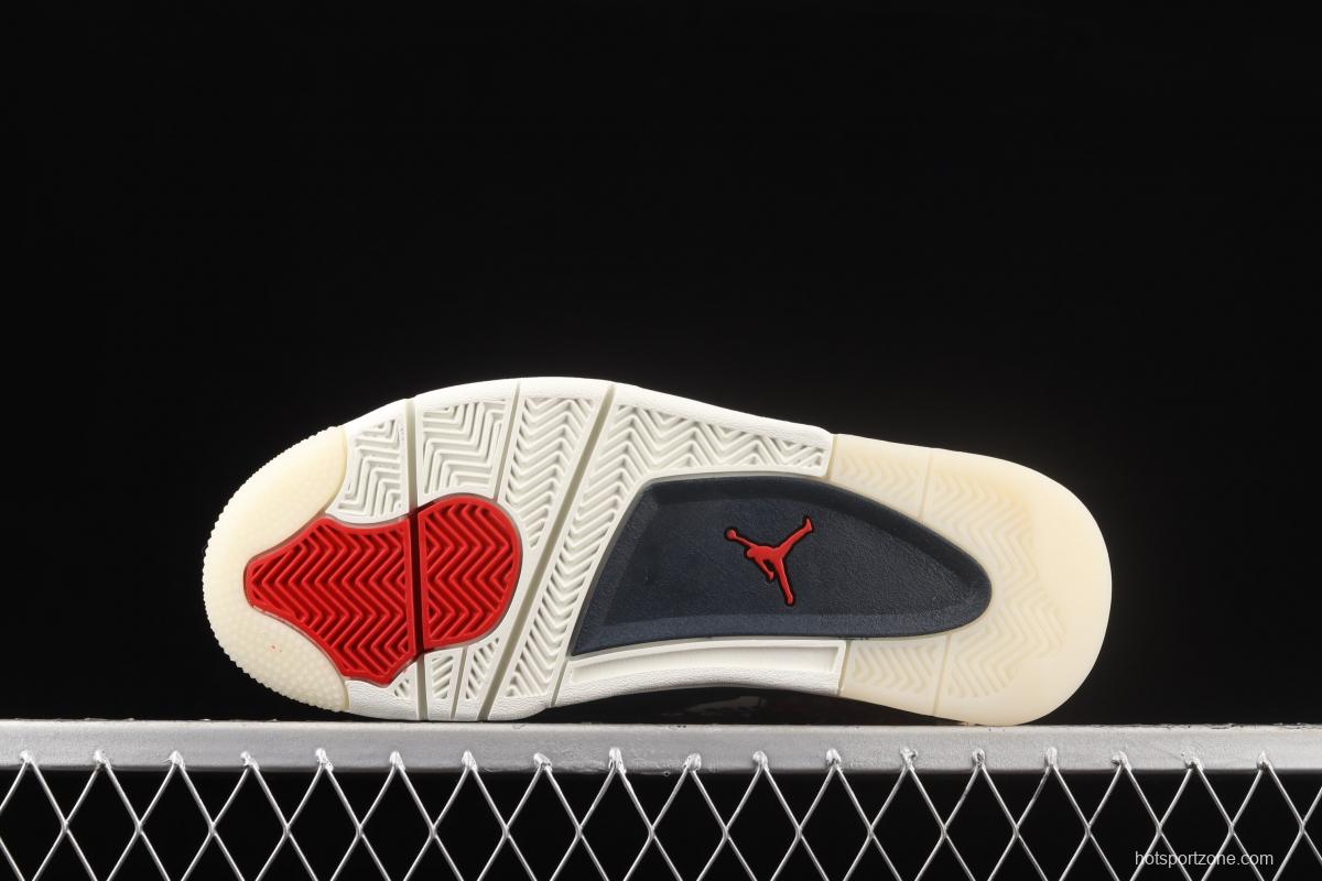 Air Jordan 4 SE Sashiko embroidered theme basketball shoes CW0898-400