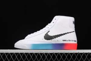 NIKE Blazer Mid '1977 Vintage Have A Good Game Trail Blazers high-end video games skin casual board shoes DC3280-101,