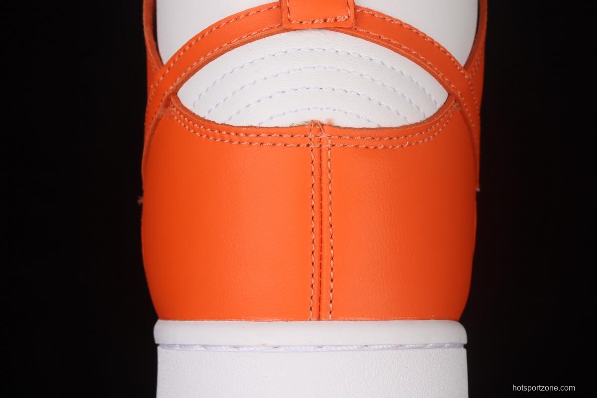 NIKE SB DUNK High Retro Orange Blaze 2021 edition white orange dunk series high top leisure sports skateboard shoes DD1399-101,