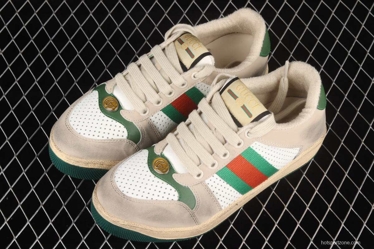 Gucci Distressed Screener Sneaker Gucci classic dirty shoes