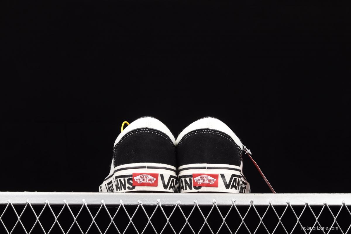 Vans Style 36 new half-crescent black and white side LOGO printed low-top casual board shoes VN0A3ZCJ9IG