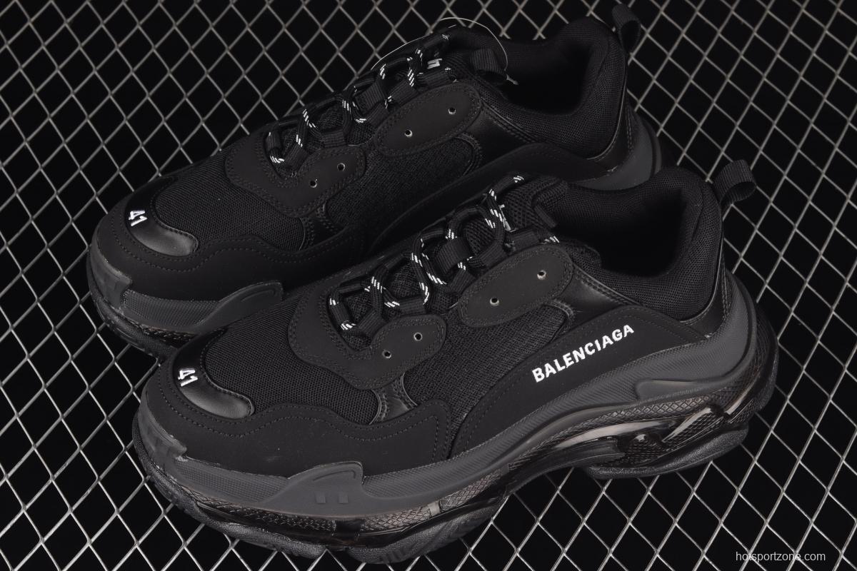 Balenciaga Triple S 3.0 full-combination nitrogen crystal outsole W2FB11000 for retro casual running shoes