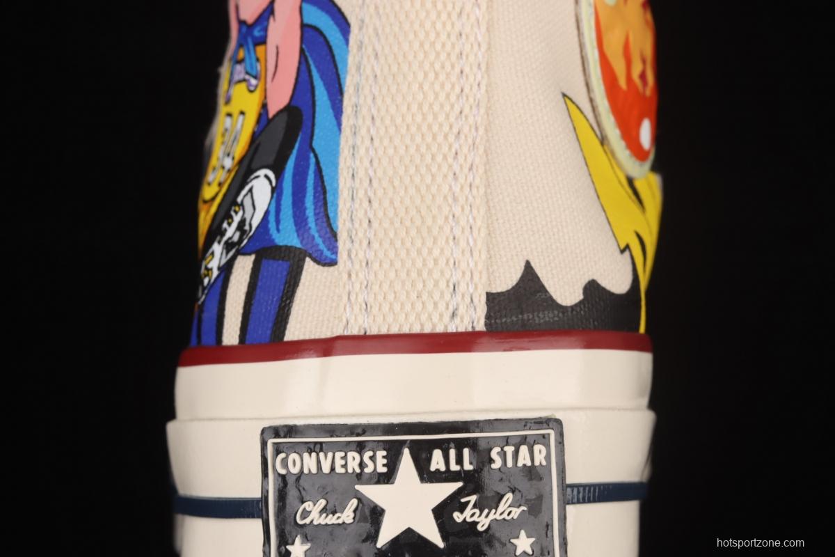 Converse x Seven Dragon Balls comics co-named limited edition high-top casual board shoes 167781C