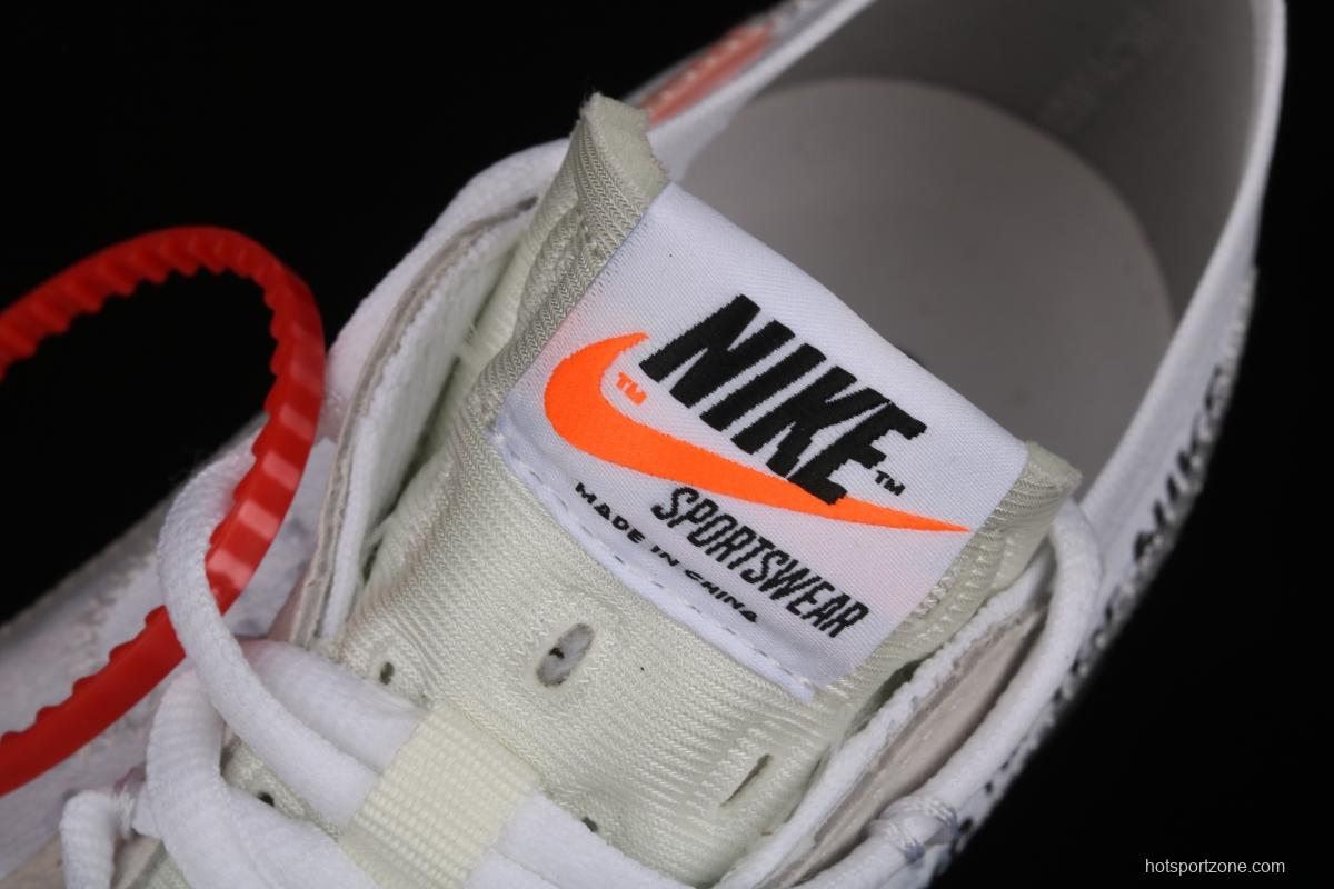 OFF-White x NIKE Vapor Max joint name steam air cushion jogging shoes AA3831-100