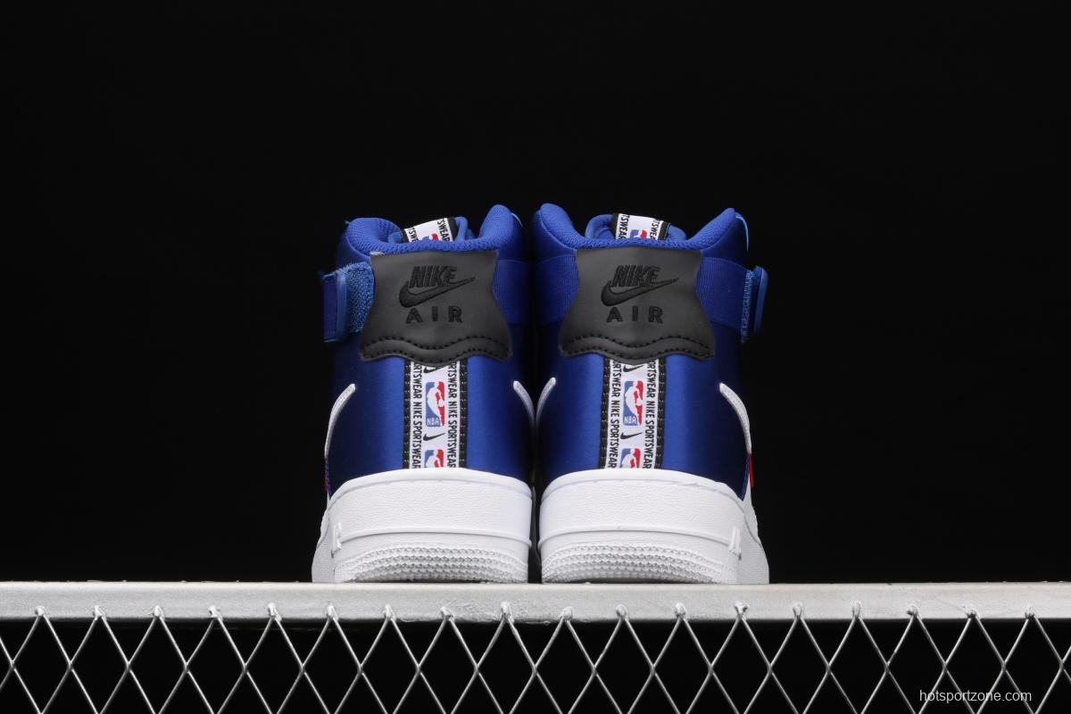 NIKE Air Force 1 High LV8 NBA joint name silk stitching high-top casual board shoes BQ4591-102