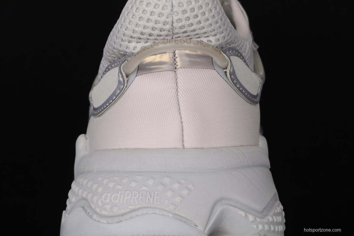 Adidas Originals Ozweego W FV9656 Darth clover retro 3M reflective breathable running shoes