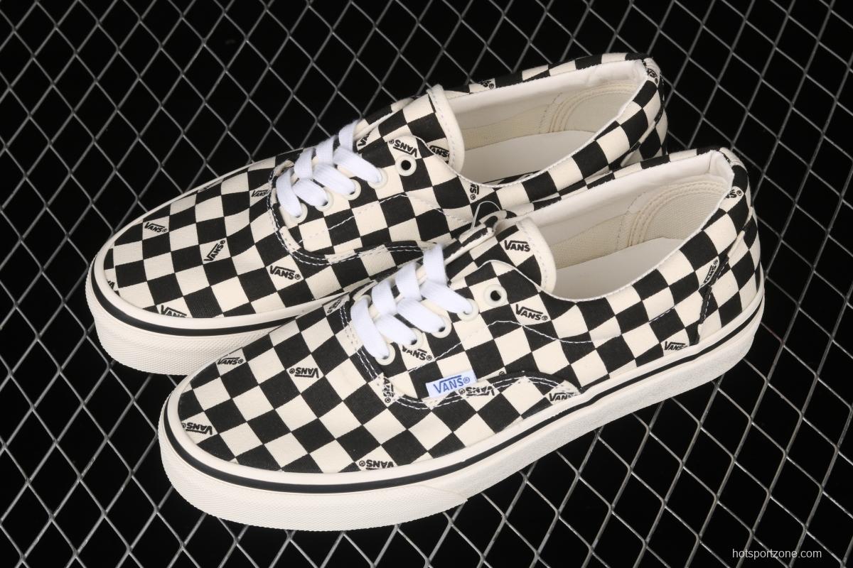 Vans Vault OG Era Lx Vance 20ss high-end branch line black and white checkerboard letter low-top canvas board shoes VN0A4BV4R6R