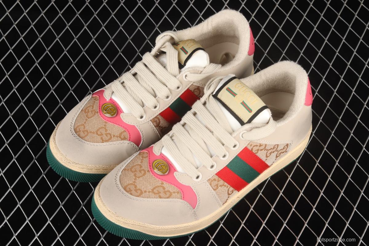 Gucci Distressed Screener Sneaker Gucci classic dirty shoes