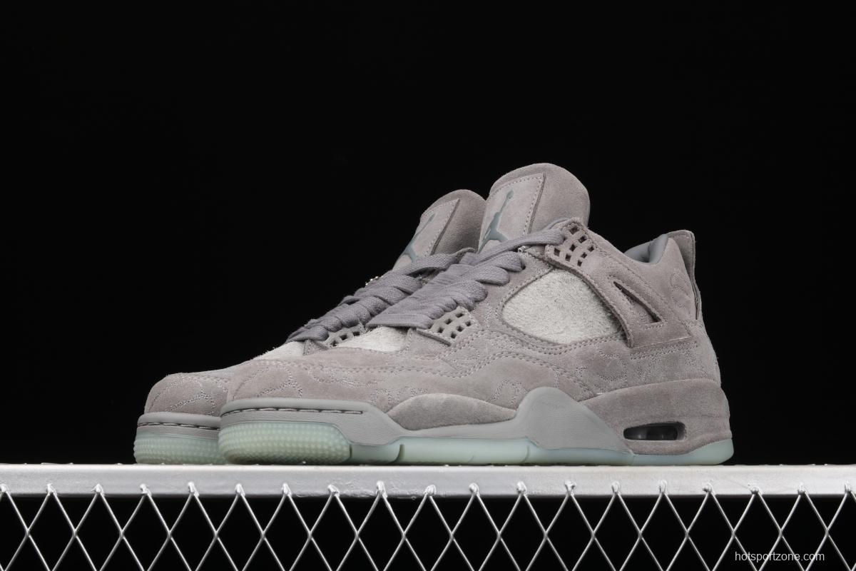 Air Jordan 4 Cool Grey cool gray suede night glossy soled basketball shoes 930155-003