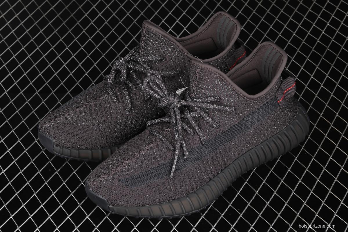 Adidas Yeezy 350 Boost Basf V2 FU9007 Darth Coconut 350 second generation black sky star hollowed-out silk color match BASF Boost original