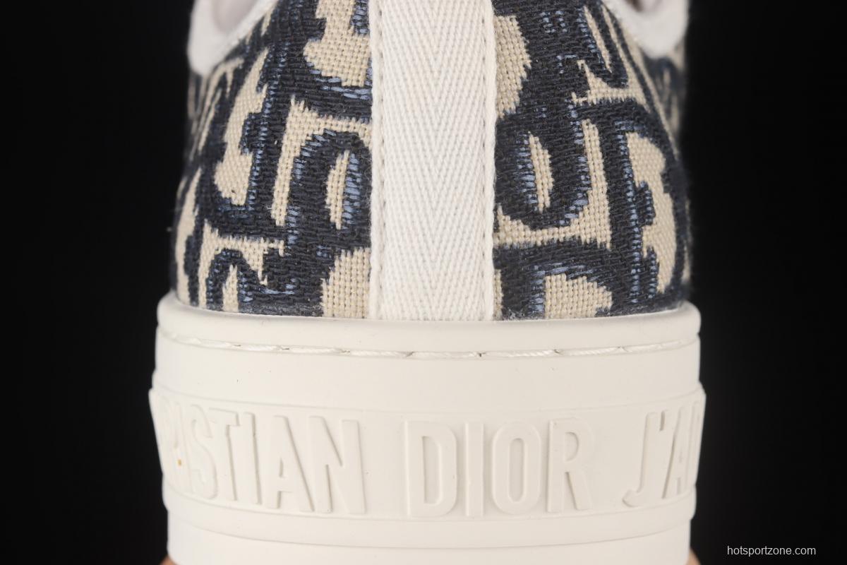 Dior Walk'n Dior 21s embroidery series 3D canvas low upper shoes KCK211OBES56B