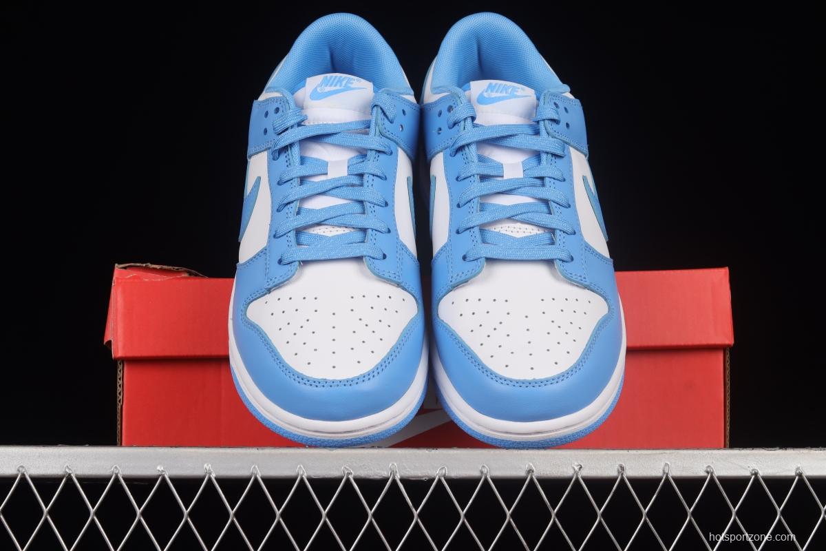 NIKE DUNK Low University Blue white blue North Carolina white and blue dunk series low-top casual sports skateboard shoes DD1391-102