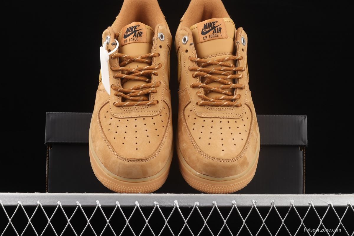 NIKE Air Force 1'07 WB AF1 suede wheat color head low upper board shoes CJ9179-200