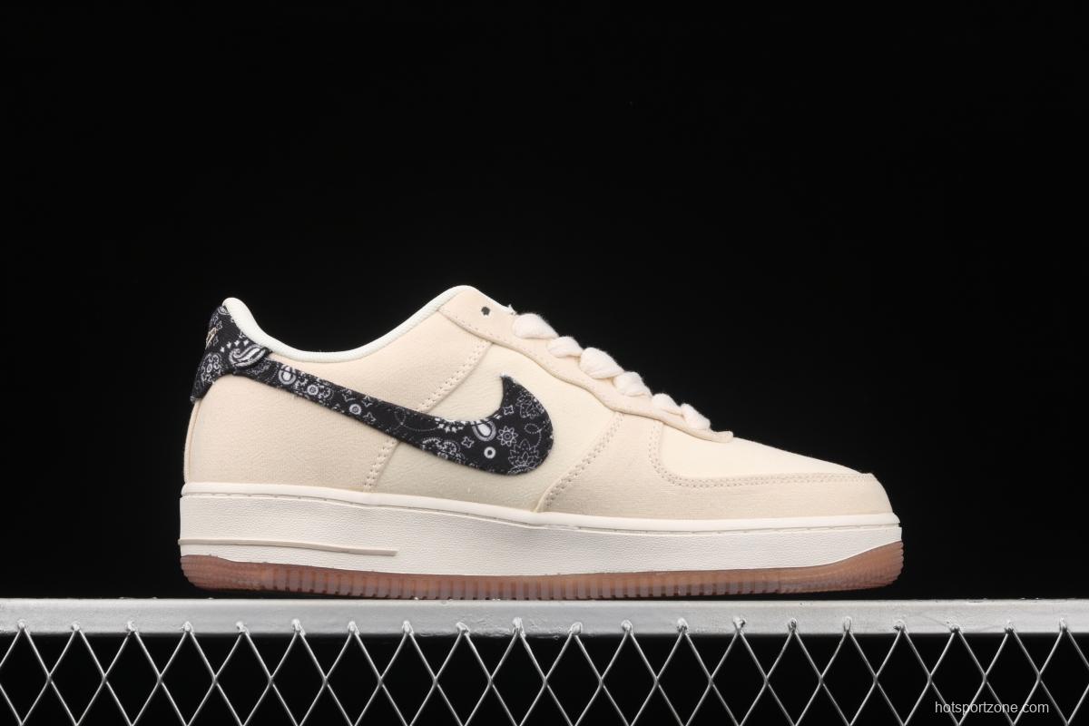 NIKE Air Force 1x07 canvas low-top casual board shoes DJ4631-200