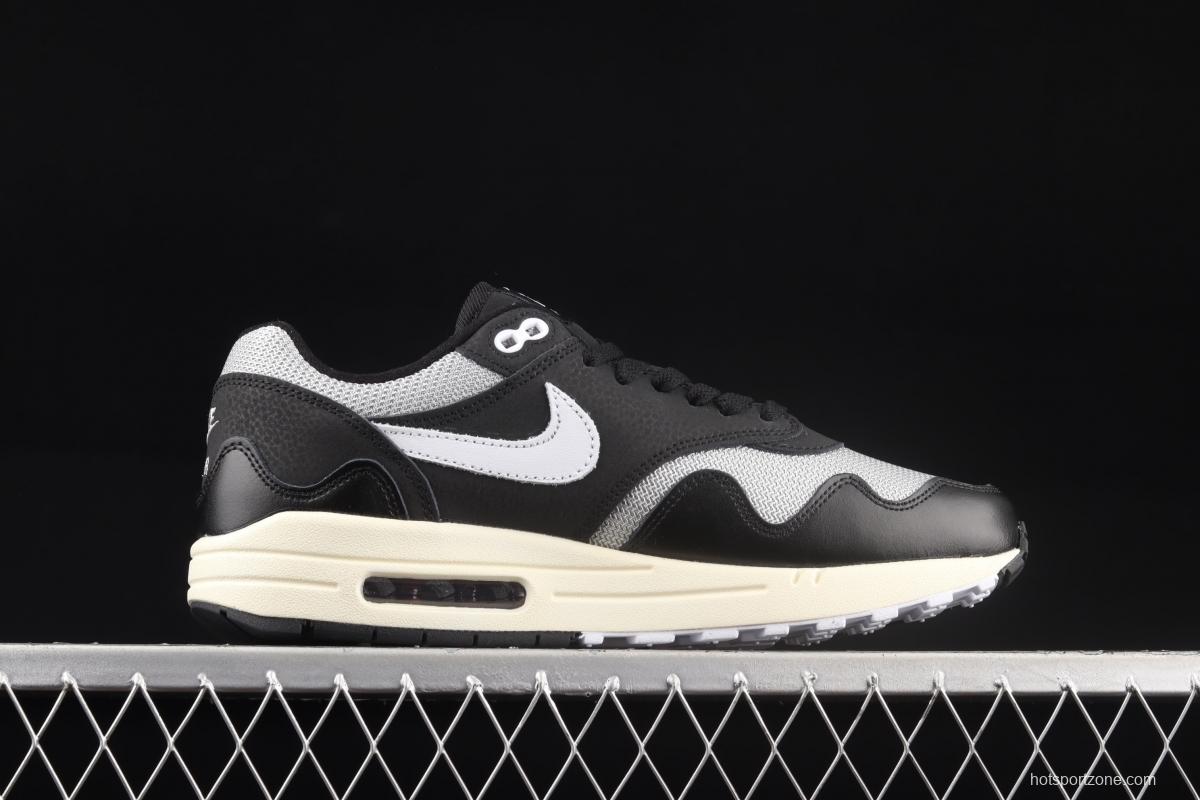 Patta x Nike Air Max 1 joint style half-palm air cushion retro running shoes DQ0299-001