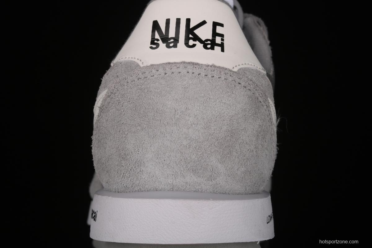 Fragment Design x Sacai x NIKE LDWaffle co-named overlapping design avant-garde waffle deformable leisure jogging shoes DH2684-001