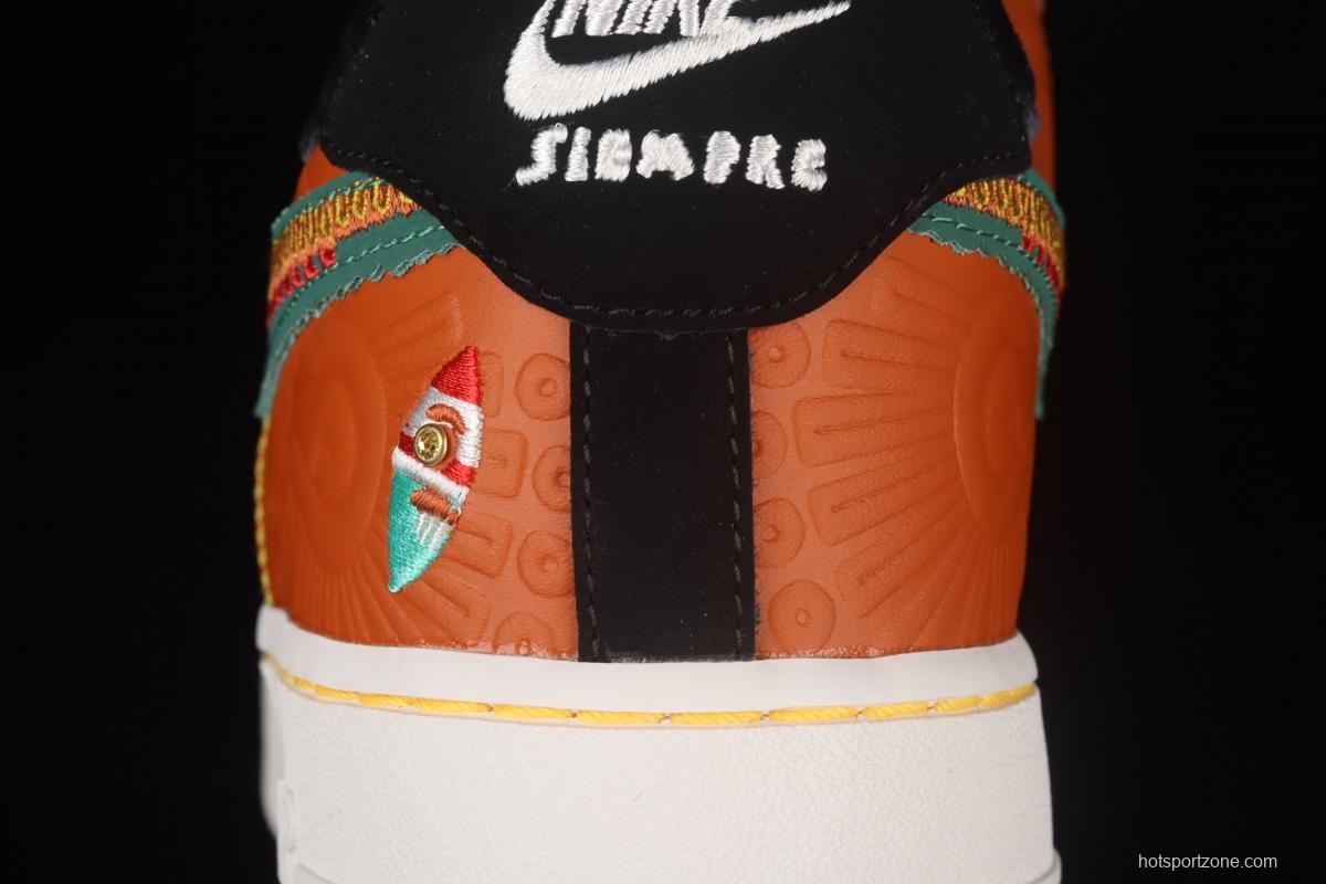 NIKE Air Force 1x 07 Low Siempre Familia Mexican style Day of the Dead low upper board shoes DO2157-816